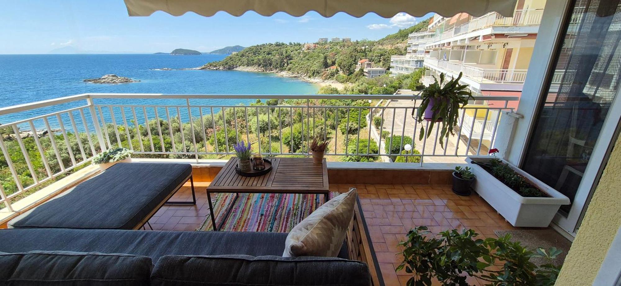 Beach Apartment Палеон-Цифликион Экстерьер фото